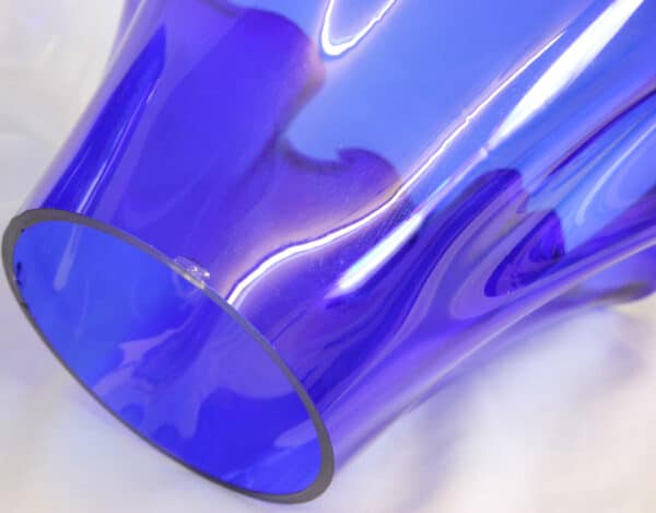 Antique Bristol Blue Oil Lamp - Image 5