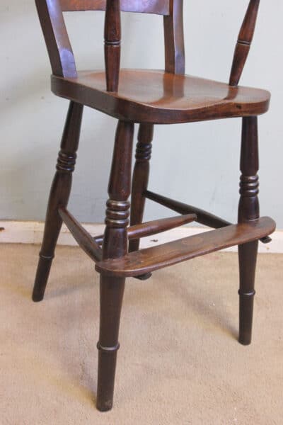 Antique Childs Windsor Highchair Antique Antique Chairs 11
