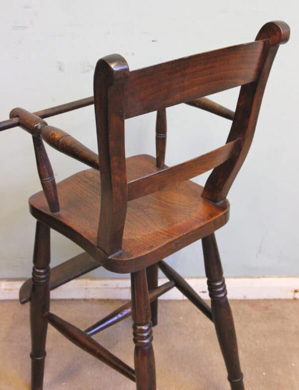 Antique Childs Windsor Highchair Antique Antique Chairs 7
