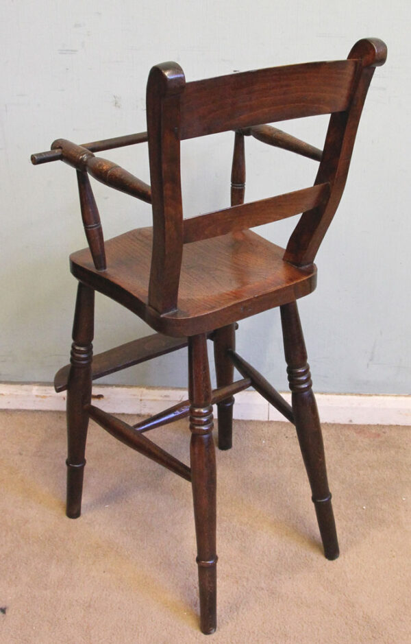 Antique Childs Windsor Highchair Antique Antique Chairs 8
