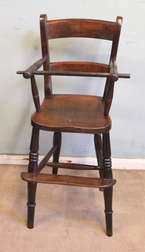 Antique Childs Windsor Highchair Antique Antique Chairs 10
