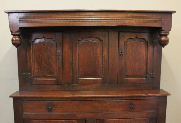 Antique Carved Oak Court Cupboard Antique Antique Cupboards 6