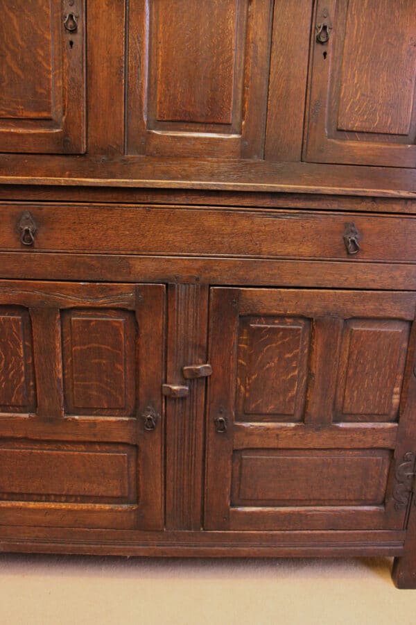 Antique Carved Oak Court Cupboard - Image 8