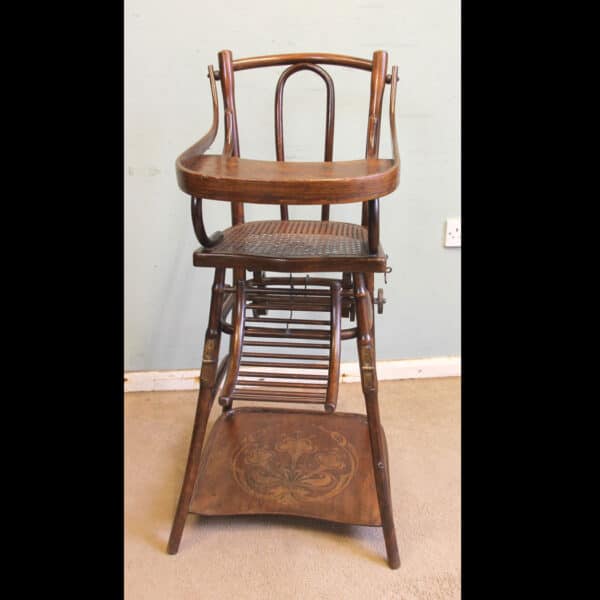 Antique Metamorphic Childs High Chair