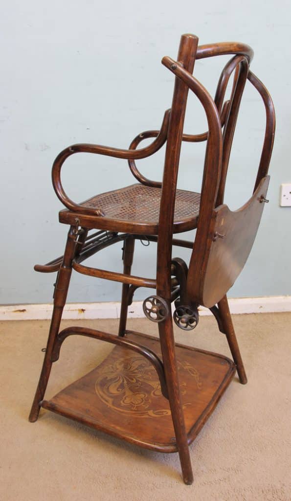 Antique Metamorphic Childs High Chair Antique Antique Chairs 8