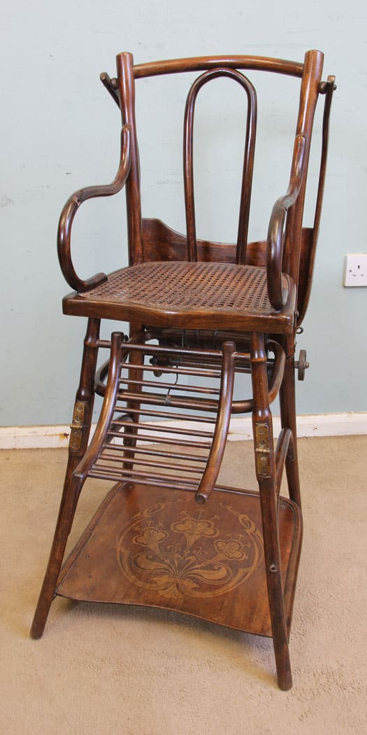 Antique Metamorphic Childs High Chair Antique Antique Chairs 9