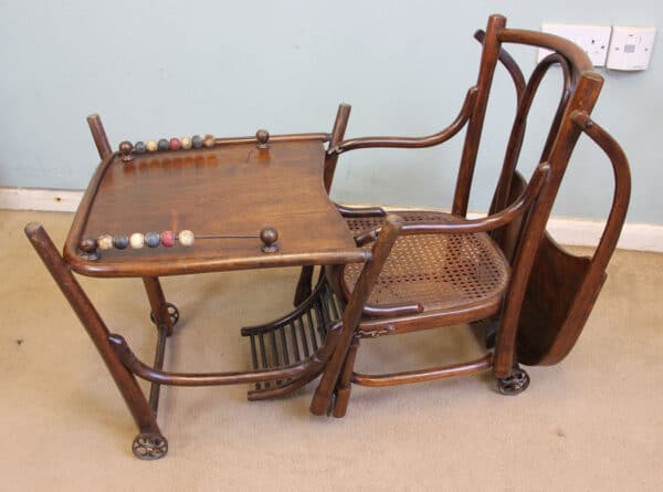 Antique Metamorphic Childs High Chair Antique Antique Chairs 11