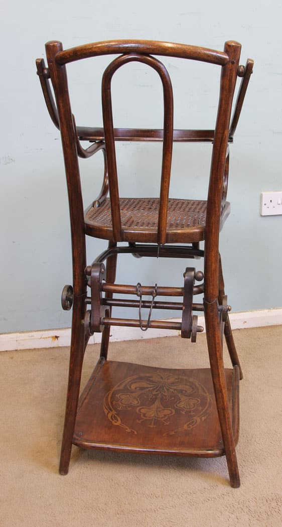 Antique Metamorphic Childs High Chair Antique Antique Chairs 5