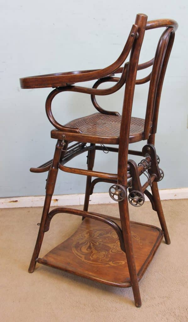 Antique Metamorphic Childs High Chair Antique Antique Chairs 6