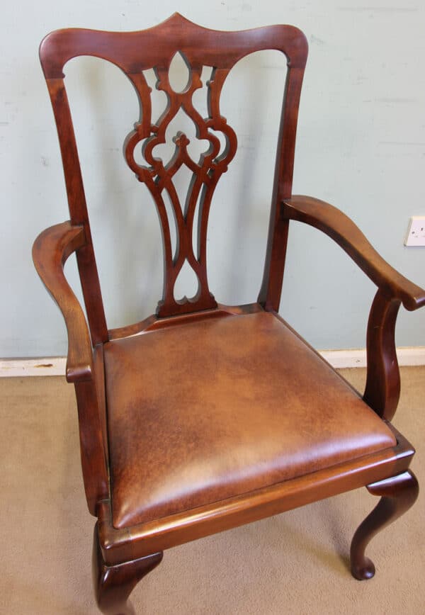 Antique Mahogany Georgian Style Desk Chair Antique Antique Chairs 4