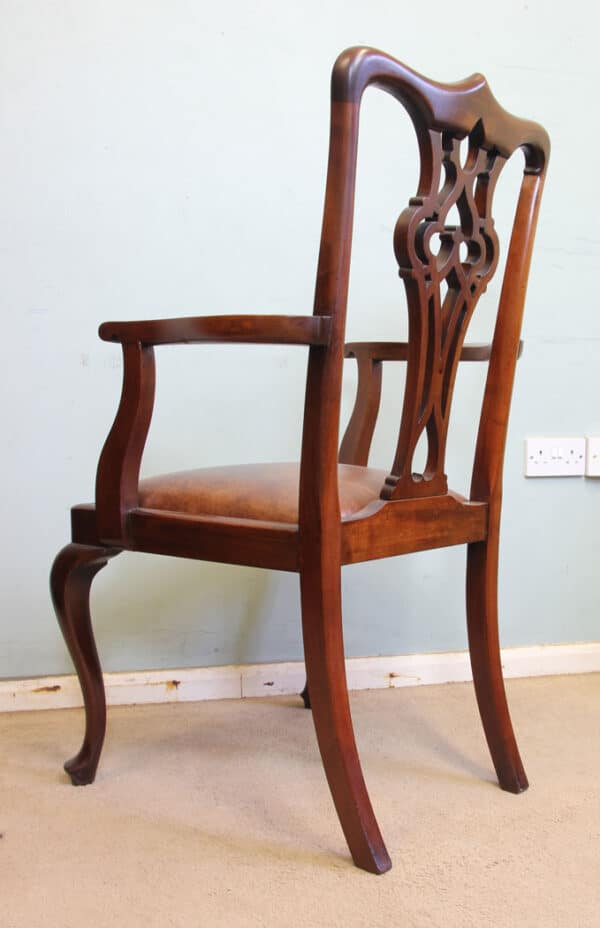 Antique Mahogany Georgian Style Desk Chair Antique Antique Chairs 5