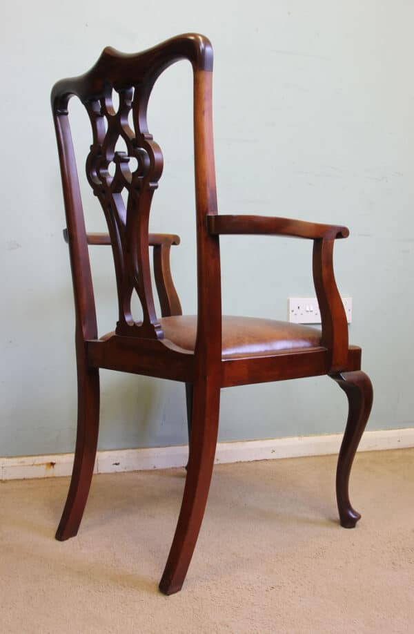 Antique Mahogany Georgian Style Desk Chair - Image 4