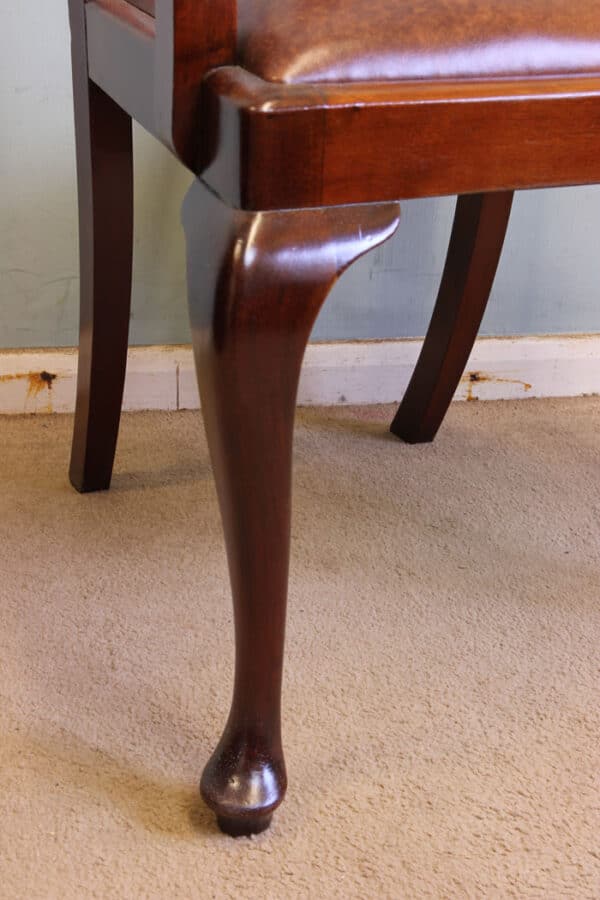 Antique Mahogany Georgian Style Desk Chair - Image 5