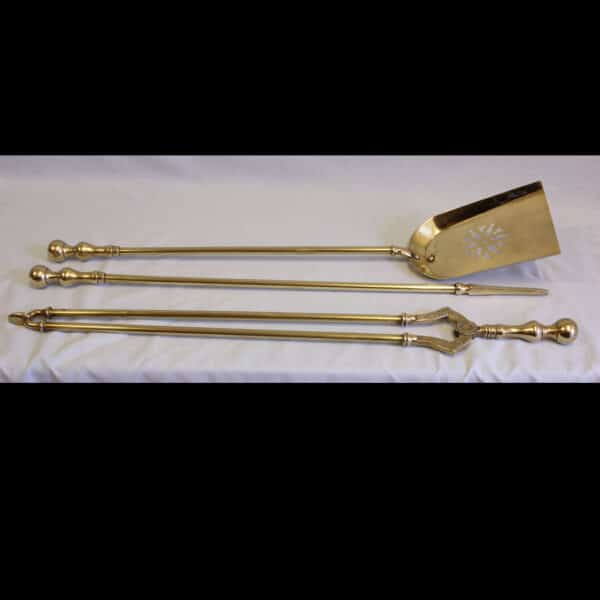 Set Brass Fire Irons.