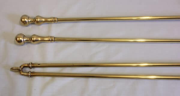 Set Brass Fire Irons. - Image 3