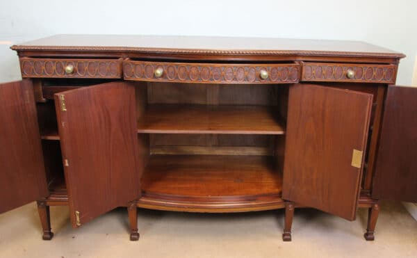 Mahogany Bow Front Georgian Style Sideboard Base. Antique Antique Sideboards 12