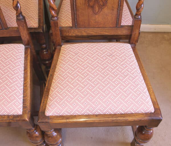Antique Set of Six Oak Dining Chairs Antique Antique Chairs 9