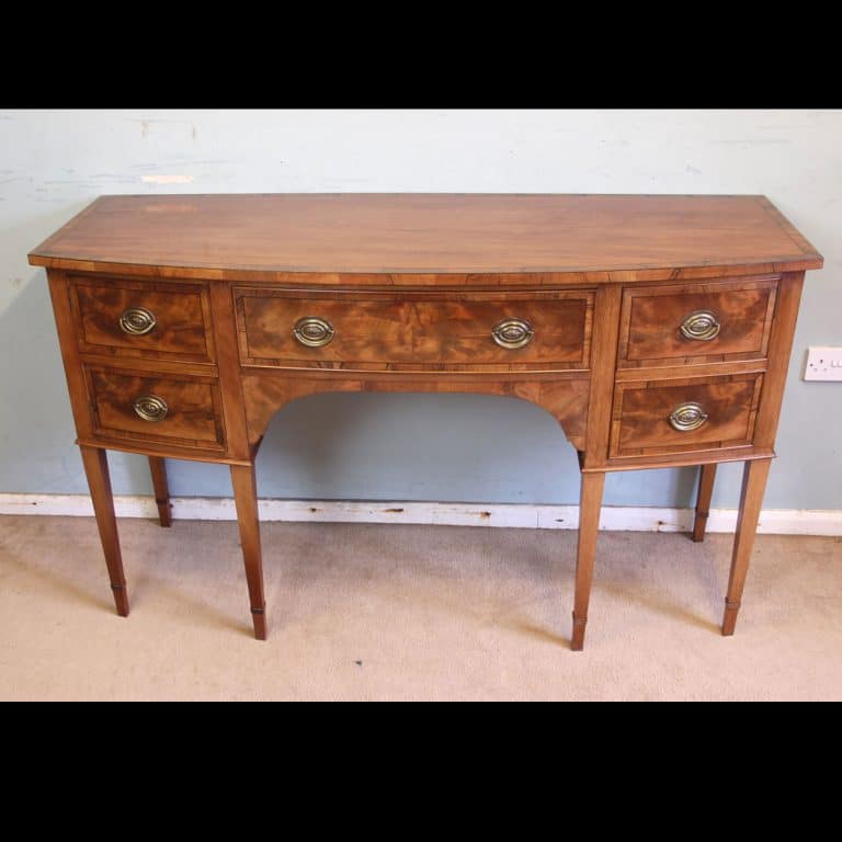 Antique Georgian Style Mahogany Shaped Front Sideboard Antique Antique Sideboards Antique Georgian Style Mahogany Shaped Front Sideboard
