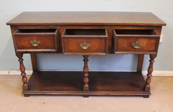 Antique Oak Sideboard Dresser Base - Image 11