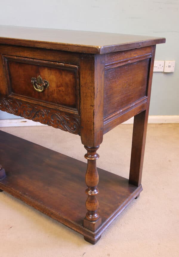 Antique Oak Sideboard Dresser Base - Image 5