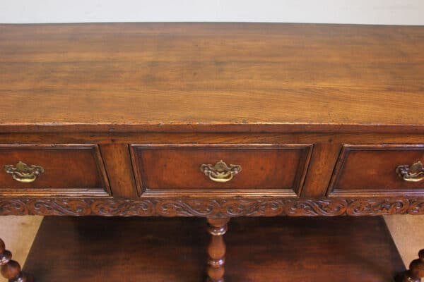 Antique Oak Sideboard Dresser Base - Image 7