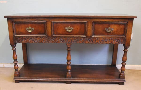 Antique Oak Sideboard Dresser Base - Image 8