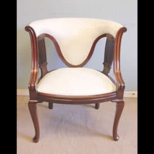 Antique Mahogany Occasional Armchair