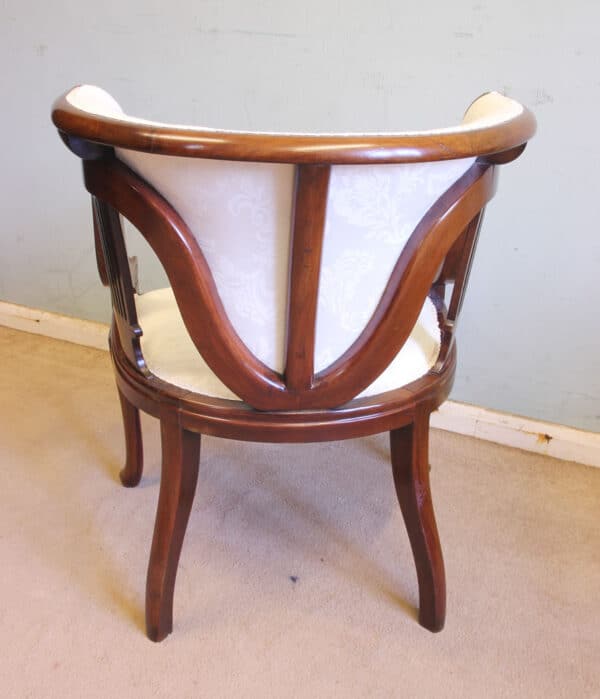 Antique Mahogany Occasional Armchair Antique Antique Chairs 6