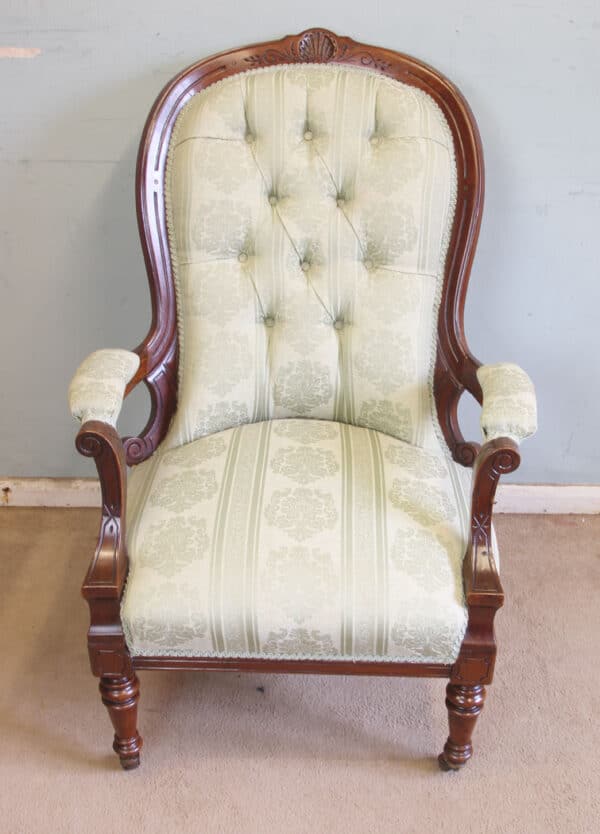 Antique Victorian Gentleman’s Armchair - Image 3
