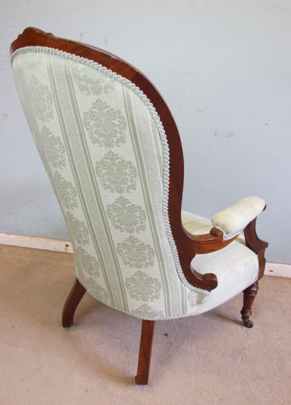 Antique Victorian Gentleman’s Armchair - Image 5