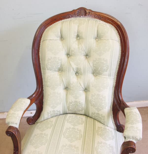 Antique Victorian Gentleman’s Armchair - Image 6