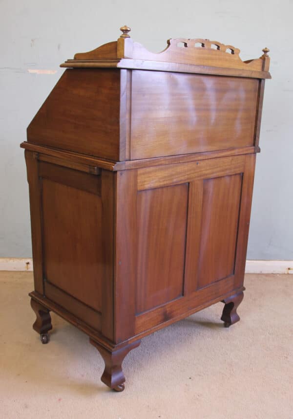 Antique Mahogany Small Bureau Writing Desk - Image 12