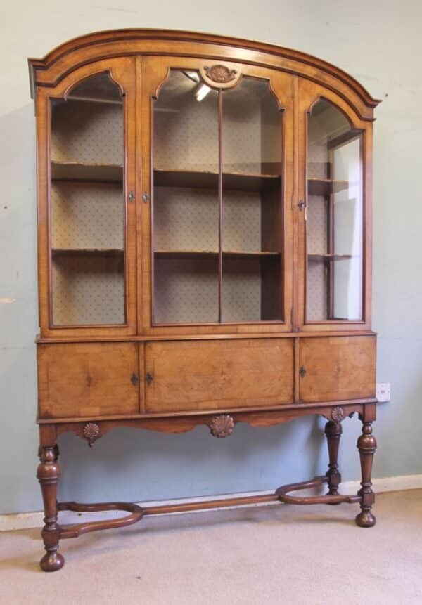 Quality Antique Walnut Display Cabinet Antique Antique Cabinets 4