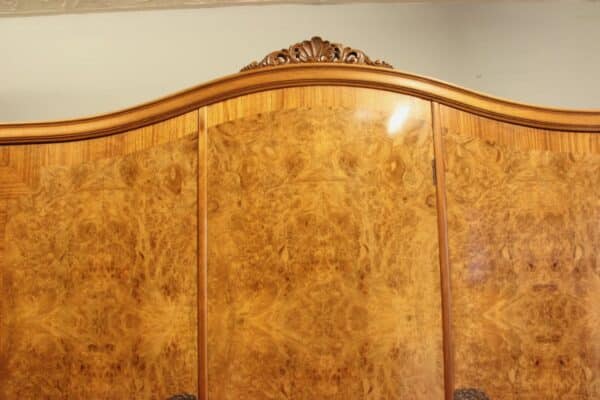 Antique Burr Walnut Triple Wardrobe Burr, Walnut, Antique Wardrobes 16