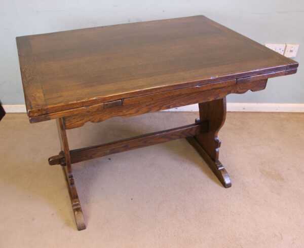 Antique Refectory Oak Draw Leaf Dining Table Dining Antique Tables 6