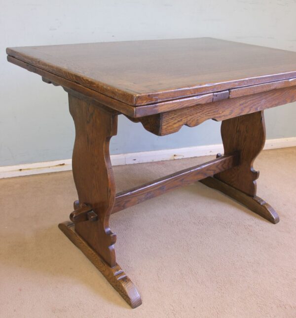 Antique Refectory Oak Draw Leaf Dining Table Dining Antique Tables 8