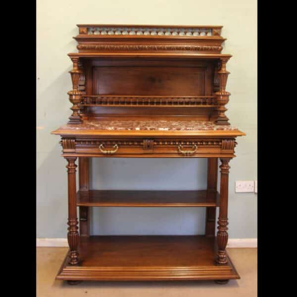 Antique Victorian Walnut French Buffet.