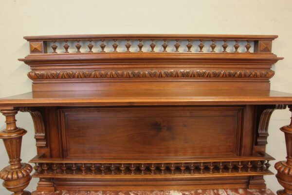 Antique Victorian Walnut French Buffet. Antique Antique Furniture 17