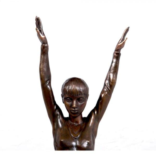 Bronze Sculpture of Gymnast c1970 Antique Sculptures 17