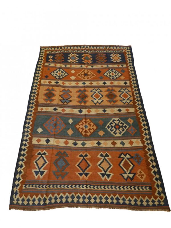 SHIRAZ KILIM 213cm x 143cm Antique Miscellaneous 3