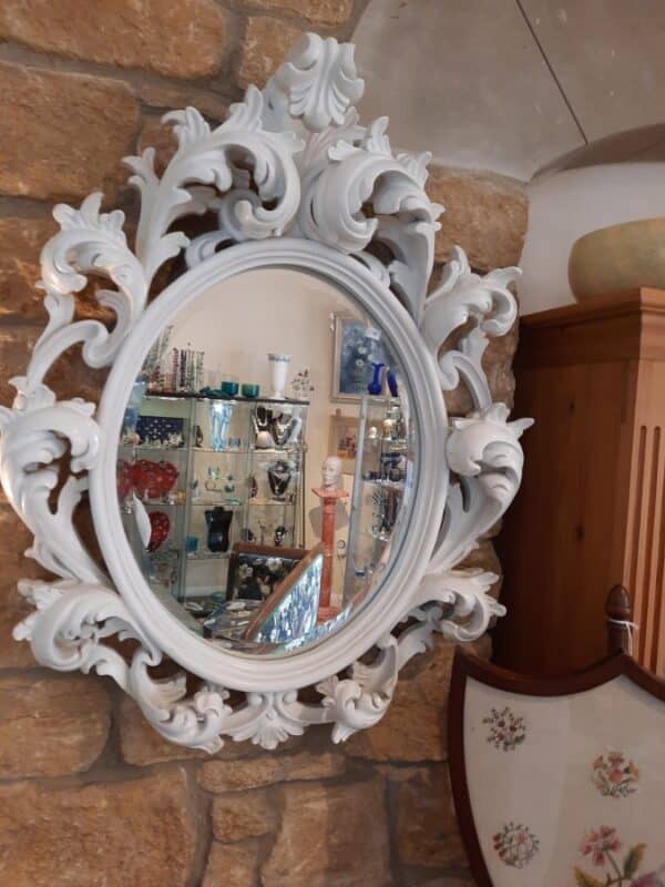 19th Century Large French Rococo Wall Mirror Victorian French Mirror Antique Mirrors 3