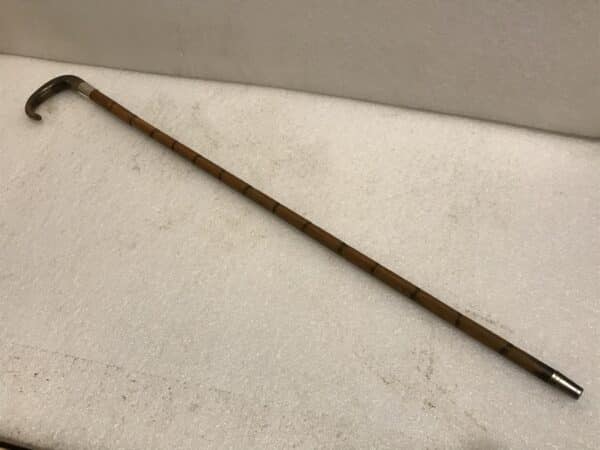 Gentleman’s walking stick sword stick with silver collar - Image 2