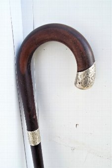 gentleman’s walking stick/ sword stick with silver hallmarked mounts Antique Miscellaneous 4