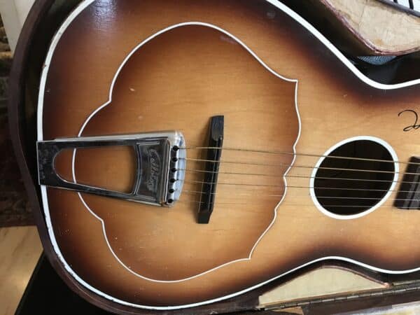 Gallotone Champion acoustic guitar British Antique Musical Instruments 10