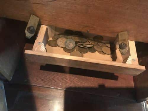 PENNY IN THE SLOT SYMPHONIA WALNUT CASED Antique Miscellaneous 13