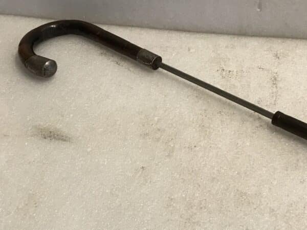 Gentleman’s walking stick sword stick with silver mounts - Image 8