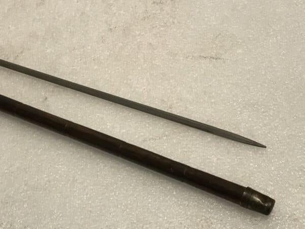 Gentleman’s walking stick sword stick with silver mounts Antique Miscellaneous 13