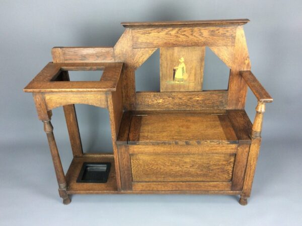 Liberty Arts & Crafts Oak Box Settle Arts and Crafts Antique Furniture 3