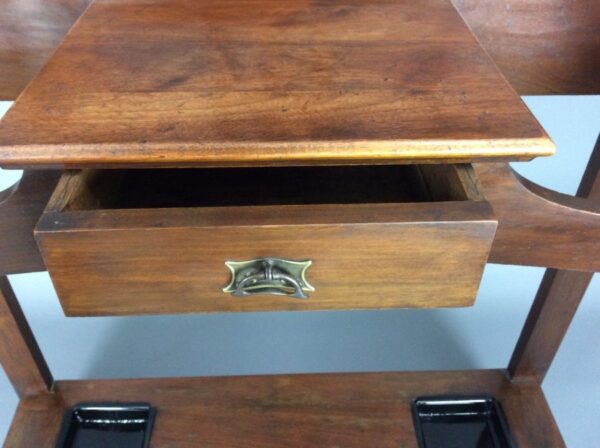 Arts & Crafts Mahogany Hall Stand - Image 4