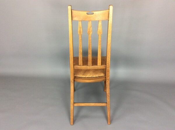 Set of Six Arts & Crafts Dining Chairs Arts and Crafts Antique Chairs 10